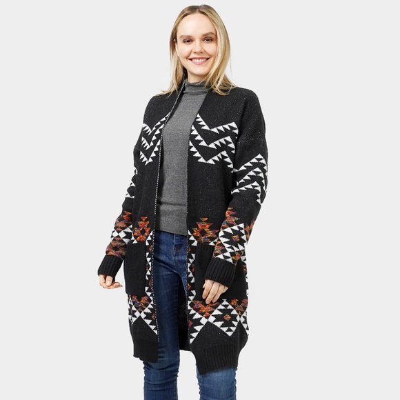 Sweaters Aztec Patterned Sweater Cardigan Poshmark